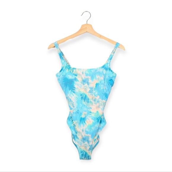 Johnny Was Other - NWT Johnny Was Calme Women's Swim Aqua Tie Dye One Piece Swimsuit Size S